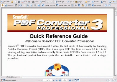 scansoft pdf converter 3.0